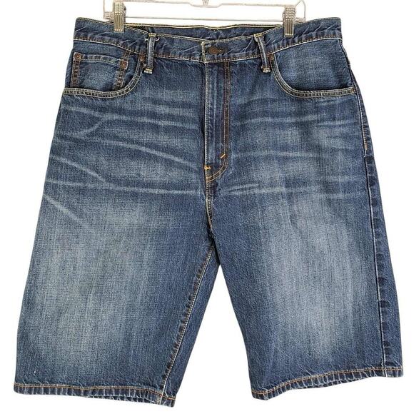 Levi’s Jean Shorts 569 Size 36 Men’s Denim Medium Wash 5-Pocket Jorts Denim - Picture 2 of 10